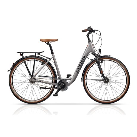 Cross Citerra Városi Kerékpár- Szürke, 48, Alacsony átlépésű