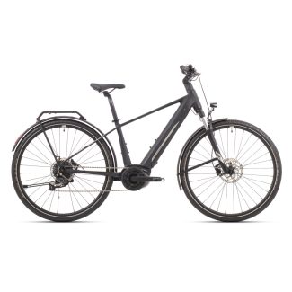   Superior eXR 6050 B Touring cross trekking e-bike - matt fekete/króm ezüst