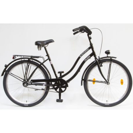 Csepel BlackWood Cruiser 26/18" női GR városi kerékpár - fekete