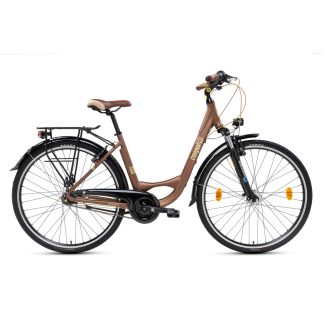 Csepel Signo 28" N7 női városi kerékpár - barna