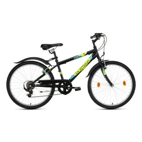 Csepel Mustang 24" 6sp gyerek kerékpár - fekete