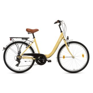   Csepel Budapest B 26/18" 7sp városi kerékpár - normál bézs