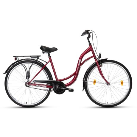 Csepel Velence 28" N3 városi kerékpár - bordó