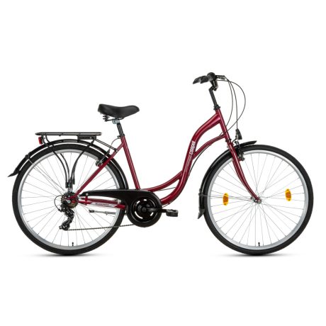 Csepel Velence 28" 7sp városi kerékpár - bordó