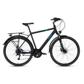 Csepel Traction 200 -Túratrekking kerékpár matt fekete