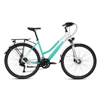   Csepel Traction 300 női 28/19 2025 matt fehér-türkiz ys701-ys7349