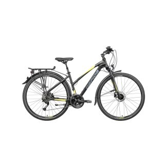   Gepida Alboin 500 L 27s túratrekking kerékpár - Matt Fekete