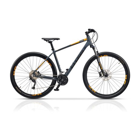 Cross 29" Fusion 9 MTB kerékpár - matt szürke-narancs