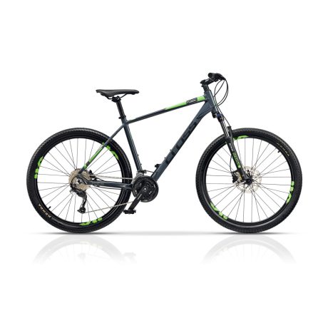Cross 27,5" Fusion 9 MTB kerékpár - mattszürke-zöld