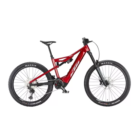 KTM MACINA PROWLER ELITE CHROME RED+MATT BLACK MTB Fully 29" e-bike