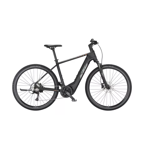 KTM MACINA Női Cross 510 BLACK MATT (GREY+ORANGE) Női Cross Trekking e-bike
