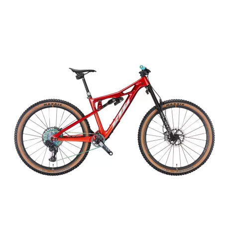 KTM PROWLER EXONIC CHROME RED+FIRE ORANGE MTB Fully 29" kerékpár