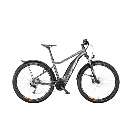 KTM Macina Ride 591 Street Machine Grey Silver+Orange MTB e-bike