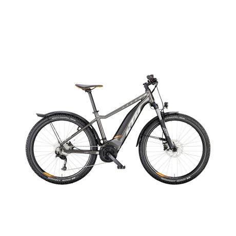 KTM Macina Ride 571 Street Machine Grey Silver+Orange MTB e-bike