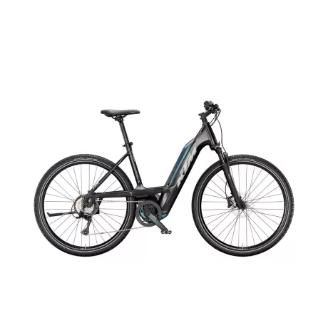 KTM MACINA Alacsony átlépésű Cross CX 625 DIAMOND BLACK MATT (SILVER) Alacsony átlépésű Cross Trekking e-bike