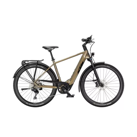 KTM Macina Gran 810 Di2 Olive Pearl Black túratrekking e-bike