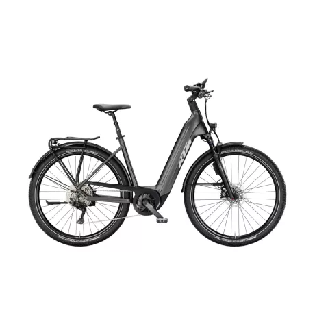KTM MACINA GRAN 820 ABS 29 MACHINE GREY (SILVER+BLACK) Alacsony átlépésű Túratrekking e-bike