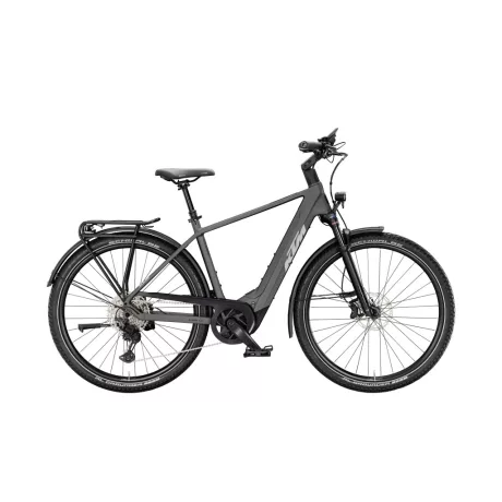 KTM Macina Gran 810 Machine Grey Silver+Blk túratrekking e-bike