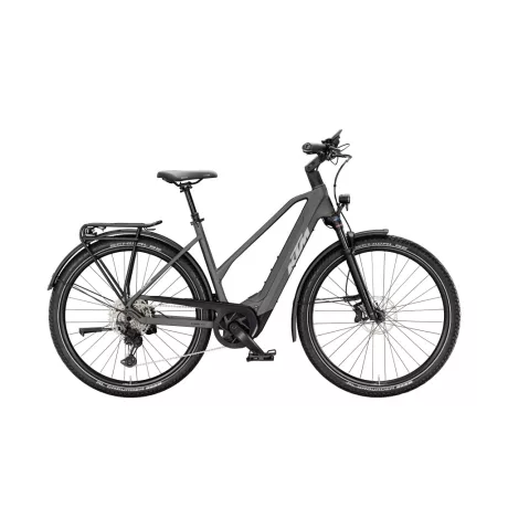 KTM Macina Gran 810 Machine Grey Silver+Blk női túratrekking e-bike