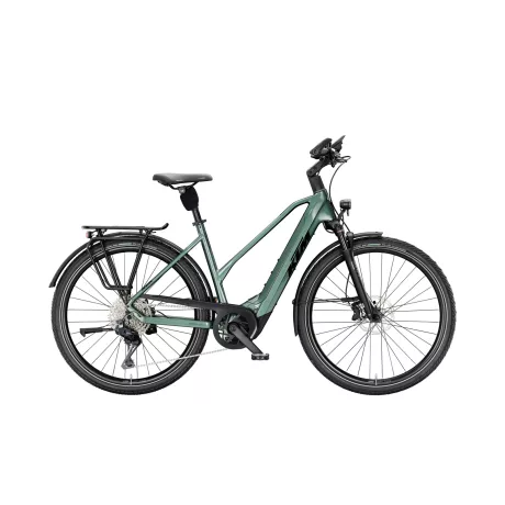 KTM MACINA STYLE 820 DI2 OXYGEN GREEN (BLACK+ORANGE) Női Túratrekking e-bike