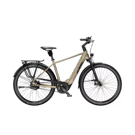 KTM Macina City 810 Belt Olive Pearl Blk+Orange city e-bike