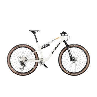 KTM SCARP PRIME OPAL WHITE BLACK+ORANGE MTB fully kerékpár