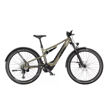 KTM Macina Chacana 892 LFC Olive Pearl Black+Orange MTB Fully e-bike