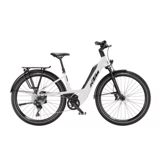  KTM Macina Every 830 Di2 White Black+Orange MTB e-bike - Easy Entry