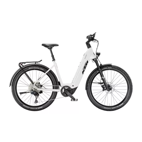 KTM Macina Aera 871 LFC Di2 Marble White Black MTB e-bike - Easy Entry