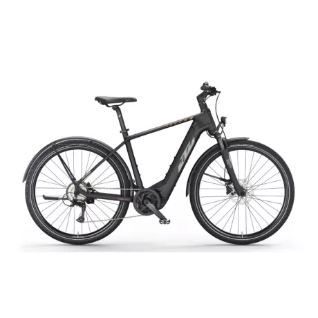 KTM Macina Cross CX 510 LFC Black Grey+Orange túratrekking e-bike