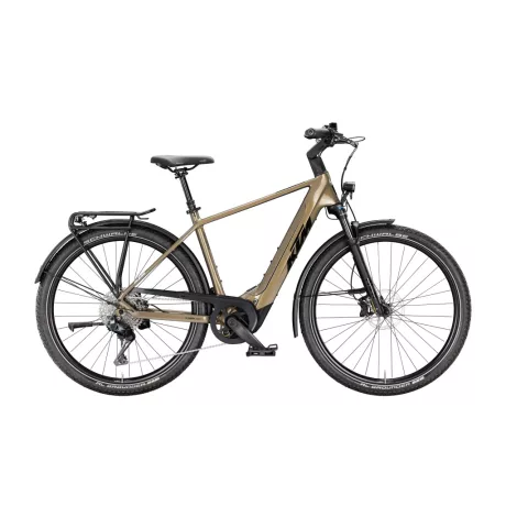 KTM Macina Gran 810 Di2 Olive Pearl Black túratrekking e-bike