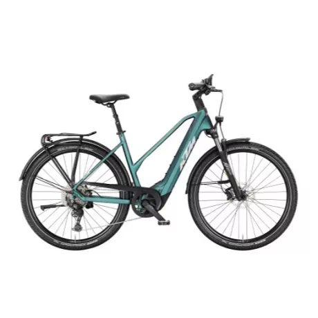 KTM Macina Gran 820 Green Purple Flip női túratrekking e-bike