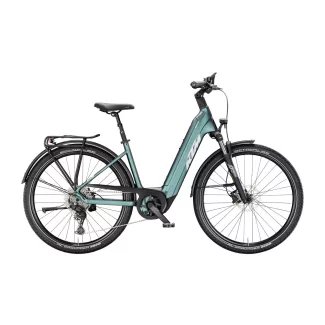   KTM Macina Gran 820 Green Purple Flip túratrekking e-bike - Easy Entry