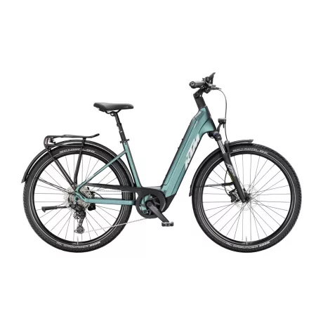 KTM Macina Gran 820 Green Purple Flip túratrekking e-bike - Easy Entry