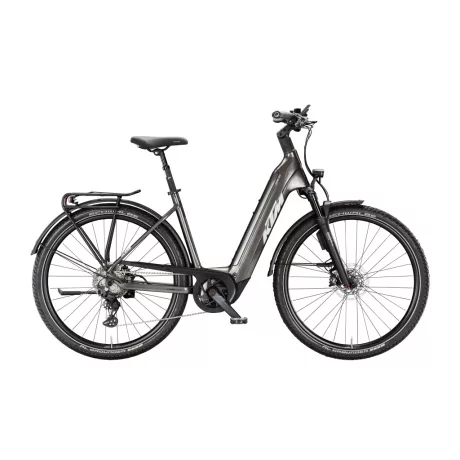 KTM Macina Gran 820 ABS 29 Machine Grey Silver+Black túratrekking e-bike - Easy Entry