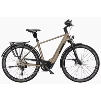 KTM Macina Style 830 Oak Black+Orange túratrekking e-bike