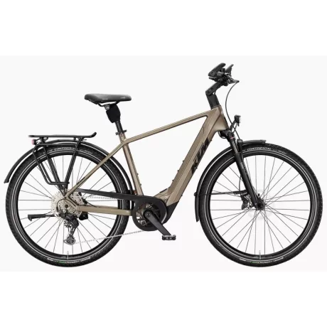 KTM Macina Style 830 Oak Black+Orange túratrekking e-bike