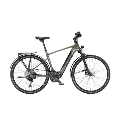 KTM Macina Sport SX Elite Di2 Olive Pearl Black matt túratrekking e-bike - Easy Entry