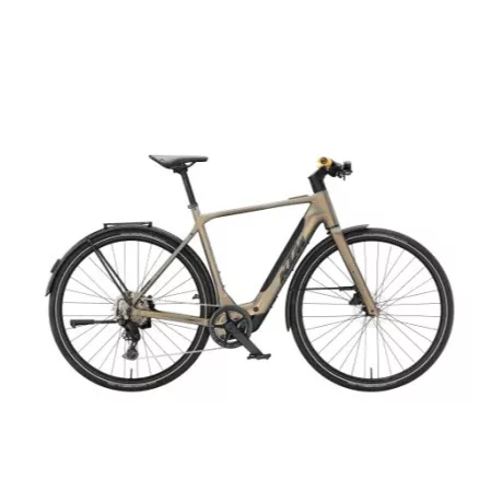 KTM Macina Urbanator SX Olive Pearl Black+Amber városi e-bike