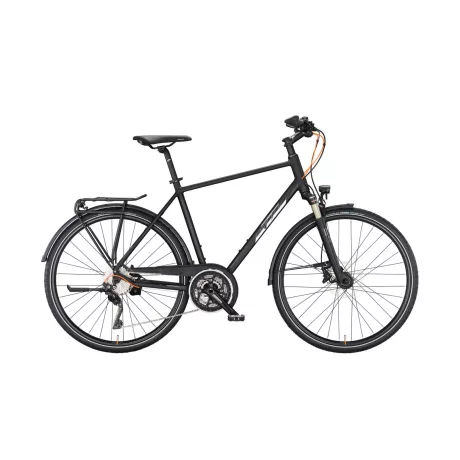 KTM LIFE 1964 BLACK MATT Alacsony átlépésű Cross Trekking kerékpár