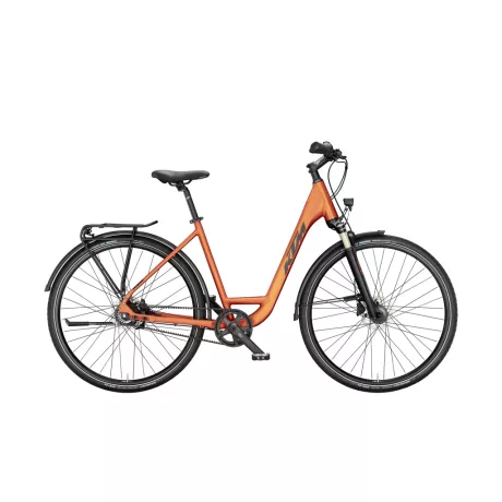 KTM LIFE EIGHT BURNT ORANGE MATT (BLACK+ORANGE) Alacsony átlépésű Túratrekking kerékpár