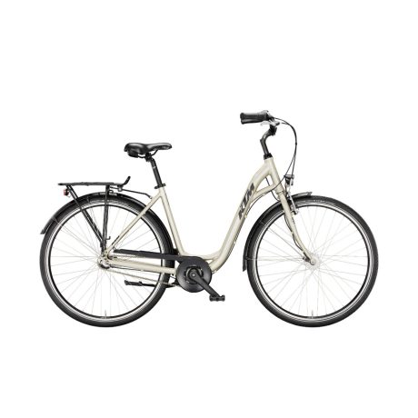 KTM Városi kerékpár FUN 28 CHAMPAGNE MATT (BLACK+ORANGE) Városi kerékpár