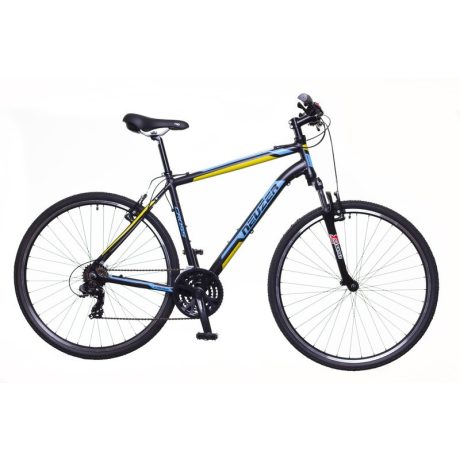 Neuzer X100 fekete-kék-sárga cross trekking kerékpár 2021