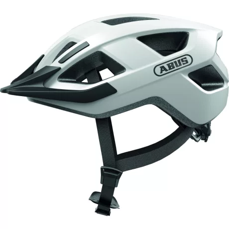 ABUS kerékpáros városi sisak Aduro 3.0 LED, In-Mold, polar white M (52-58 cm) sisakok