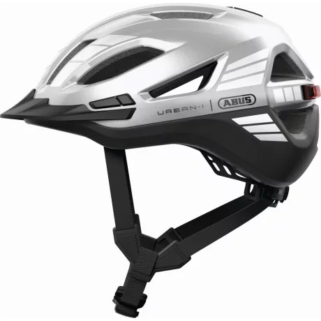 ABUS kerékpáros városi sisak Urban-I 4.0 ACE, In-Mold, signal silver, M (54-58 cm) sisakok