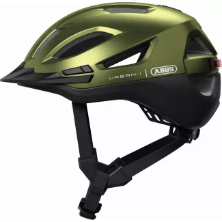   ABUS kerékpáros városi sisak Urban-I 4.0 ACE, In-Mold, pepper green, L (57-61 cm) sisakok
