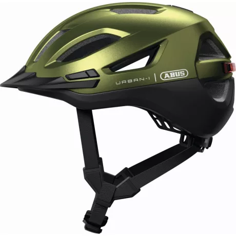 ABUS kerékpáros városi sisak Urban-I 4.0 ACE, In-Mold, pepper green, L (57-61 cm) sisakok
