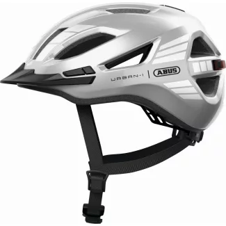   ABUS kerékpáros városi sisak Urban-I 4.0, In-Mold, signal silver, M (54-58 cm) sisakok