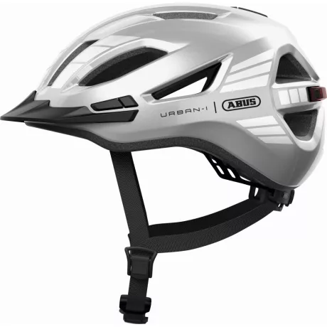ABUS kerékpáros városi sisak Urban-I 4.0, In-Mold, signal silver, M (54-58 cm) sisakok