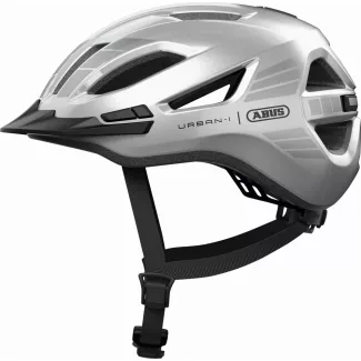   ABUS kerékpáros városi sisak Urban-I 4.0 LR, In-Mold, signal silver,S (51-55 cm) sisakok